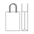 TWISTED HANDLE PAPER BAG | 26x11x35 - Personalized shopping bag Saf...