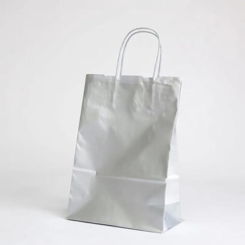 SAC PAPIER POIGNÉE TORSADÉES| 26x11x35 - Sac papier personnalisé Sa...