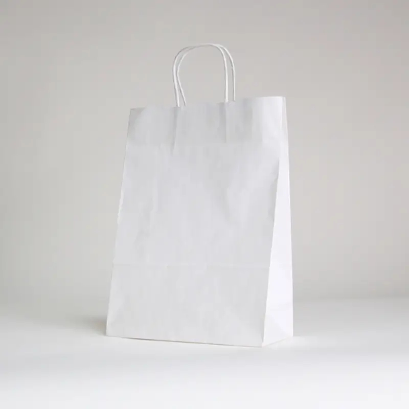 SAC PAPIER POIGNÉE TORSADÉES| 26x11x35 - Sac papier personnalisé Sa...