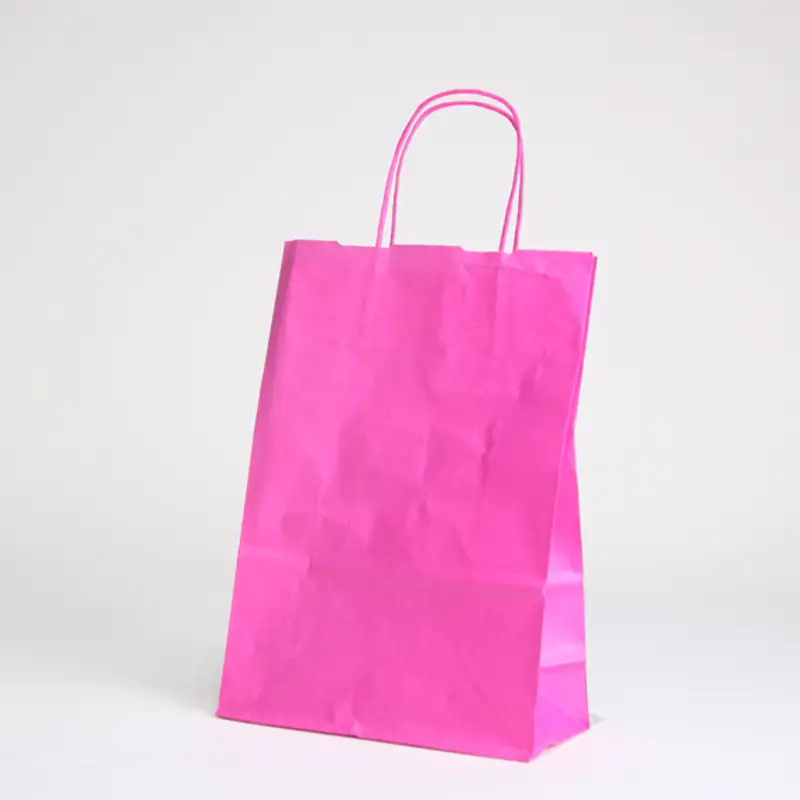 SAC PAPIER POIGNÉE TORSADÉES| 26x11x35 - Sac papier personnalisé Sa...