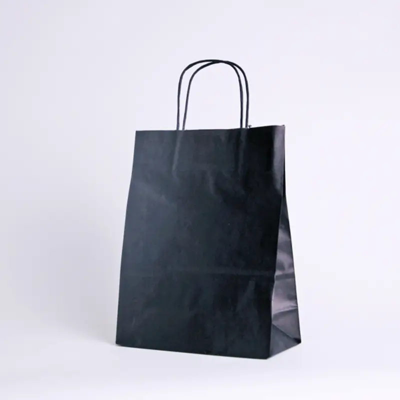 SAC PAPIER POIGNÉE TORSADÉES| 26x11x35 - Sac papier personnalisé Sa...