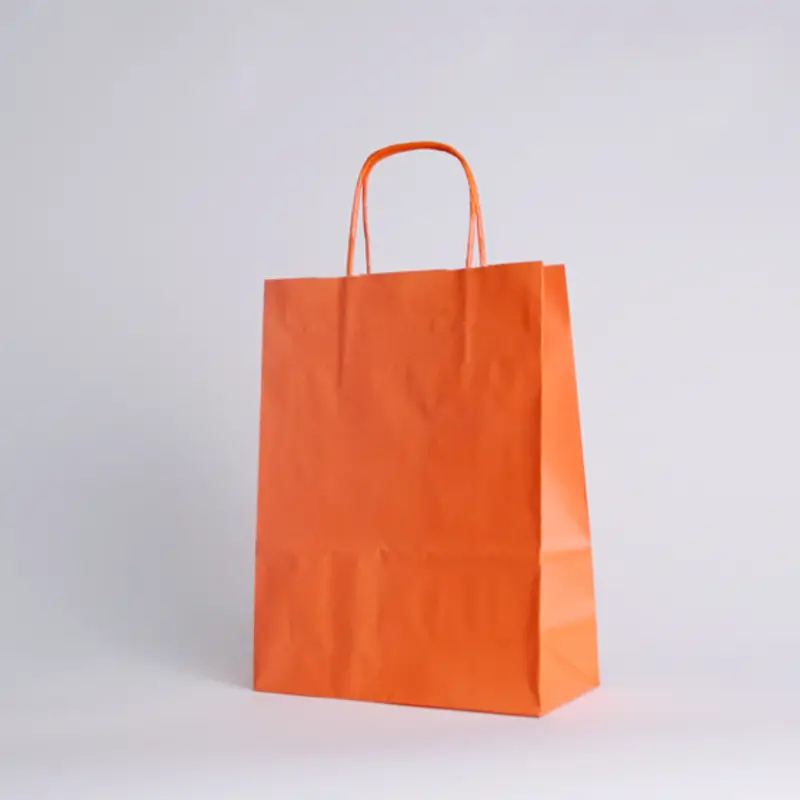 SAC PAPIER POIGNÉE TORSADÉES| 26x11x35 - Sac papier personnalisé Sa...