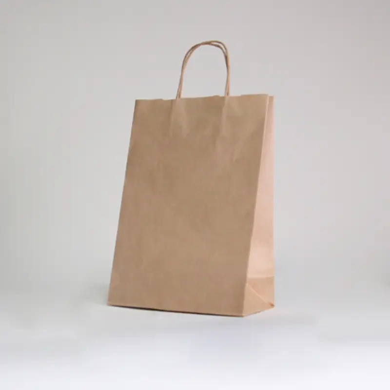 SAC PAPIER POIGNÉE TORSADÉES| 26x11x35 - Sac papier personnalisé Sa...