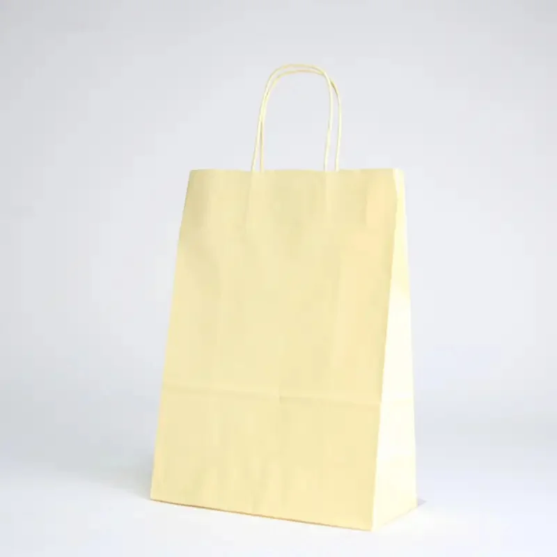 SAC PAPIER POIGNÉE TORSADÉES| 36x12x41 - Sac papier personnalisé Sa...