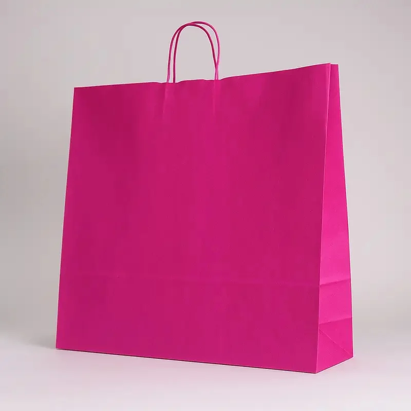 SAC PAPIER POIGNÉE TORSADÉES| 54x14x45 - Sac papier personnalisé Sa...
