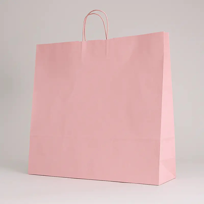 SAC PAPIER POIGNÉE TORSADÉES| 54x14x45 - Sac papier personnalisé Sa...