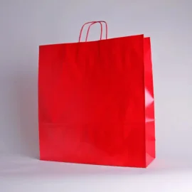TWISTED HANDLE PAPER BAG | 54x14x45 - Personalized shopping bag Saf...