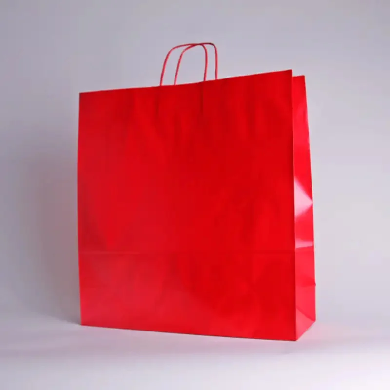 TWISTED HANDLE PAPER BAG | 54x14x45 - Personalized shopping bag Saf...