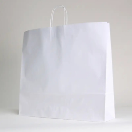 SAC PAPIER POIGNÉE TORSADÉES| 54x14x45 - Sac papier personnalisé Sa...