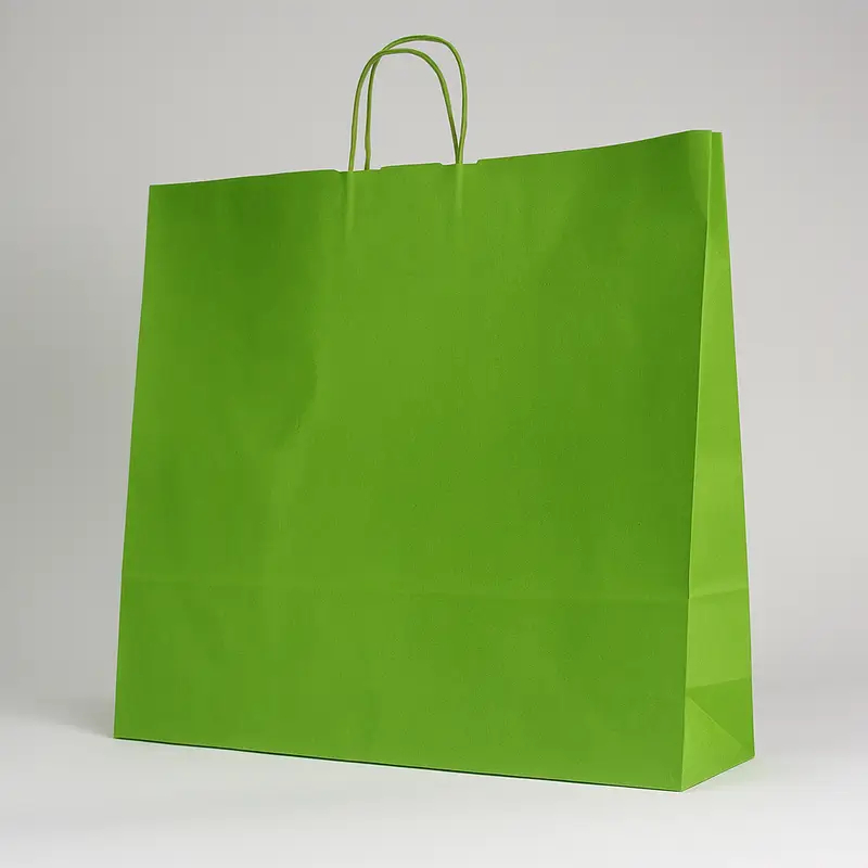 SAC PAPIER POIGNÉE TORSADÉES| 54x14x45 - Sac papier personnalisé Sa...