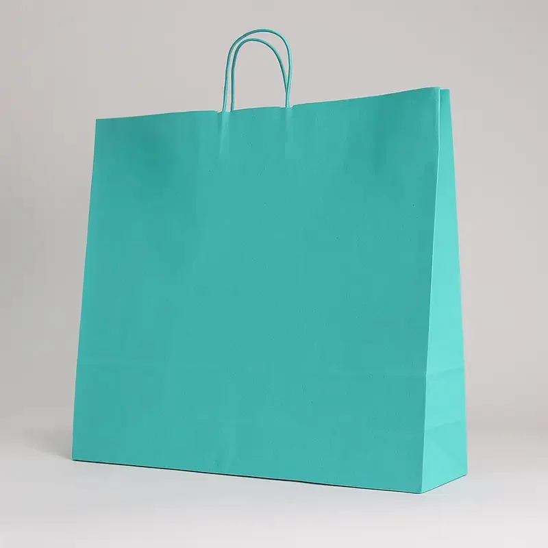 SAC PAPIER POIGNÉE TORSADÉES| 54x14x45 - Sac papier personnalisé Sa...