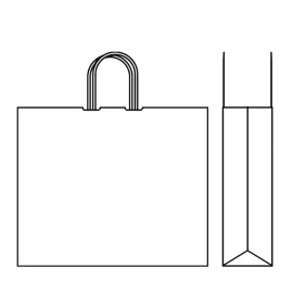 TWISTED HANDLE PAPER BAG | 54x14x45