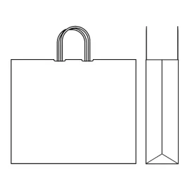 PAPER BAG TWISTED HANDLES | 45x15x36