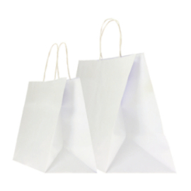 SAC PAPIER POIGNÉE TORSADÉES| 28x17x29 - Sac papier personnalisé Sa...