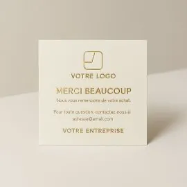 CUSTOM SQUARE BUSINESS CARDS WITH FOIL STAMPING & EMBOSSING | 90X90 MM