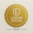 GOLD VINYL STICKERS WITH WHITE PRINT | Ø 40 MM - Home | Centuryprint
