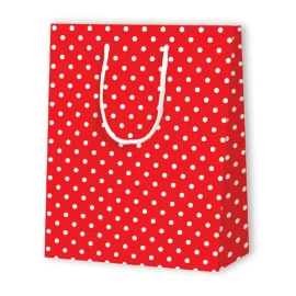 POLKA DOT PAPER BAG | 17.8x9.8x22.9 cm - Patterned Bags | Centuryprint