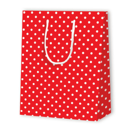 SAC PAPIER À POIS | 17,8x9,8x22,9 - Sacs à motif | Centuryprint