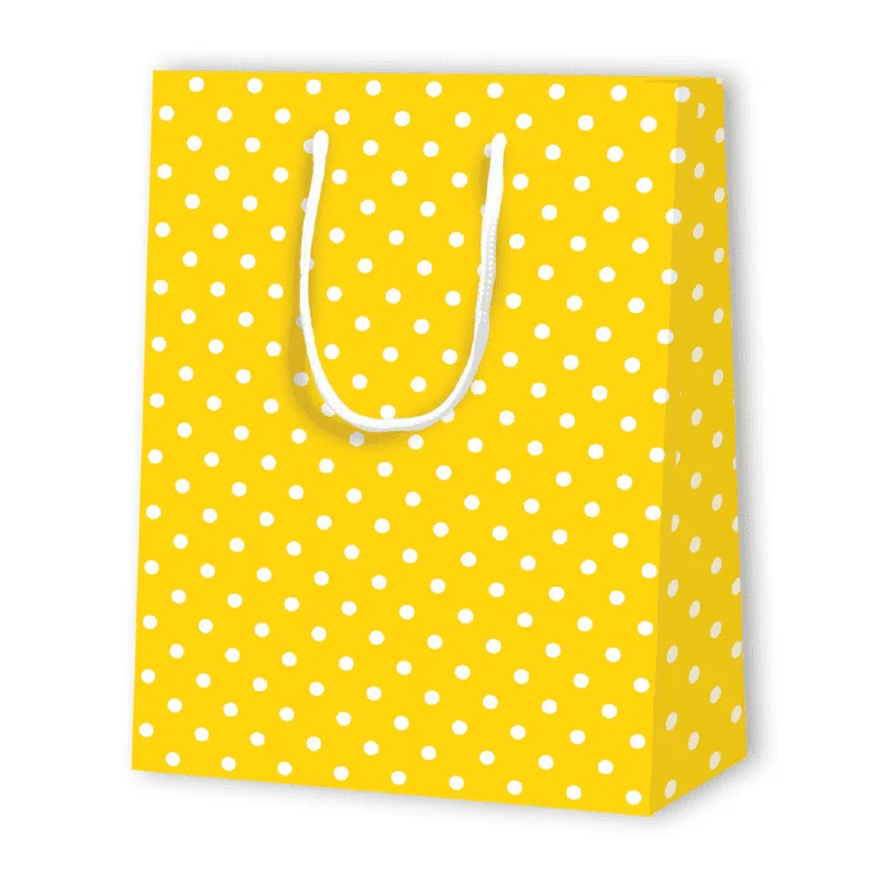 SAC PAPIER À POIS | 17,8x9,8x22,9 - Sacs à motif | Centuryprint