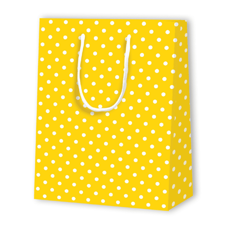 SAC PAPIER À POIS | 17,8x9,8x22,9 - Sacs à motif | Centuryprint
