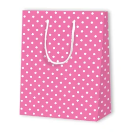 SAC PAPIER À POIS | 17,8x9,8x22,9 - Sacs à motif | Centuryprint