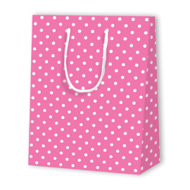 SAC PAPIER À POIS | 17,8x9,8x22,9 - Sacs à motif | Centuryprint