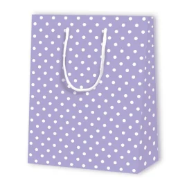 SAC PAPIER À POIS | 17,8x9,8x22,9 - Sacs à motif | Centuryprint
