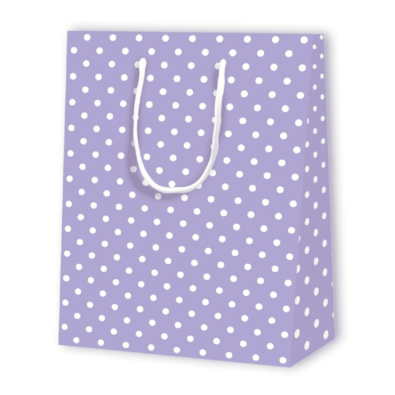 SAC PAPIER À POIS | 17,8x9,8x22,9 - Sacs à motif | Centuryprint