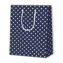 POLKA DOT PAPER BAG | 17.8x9.8x22.9 cm - Patterned Bags | Centuryprint