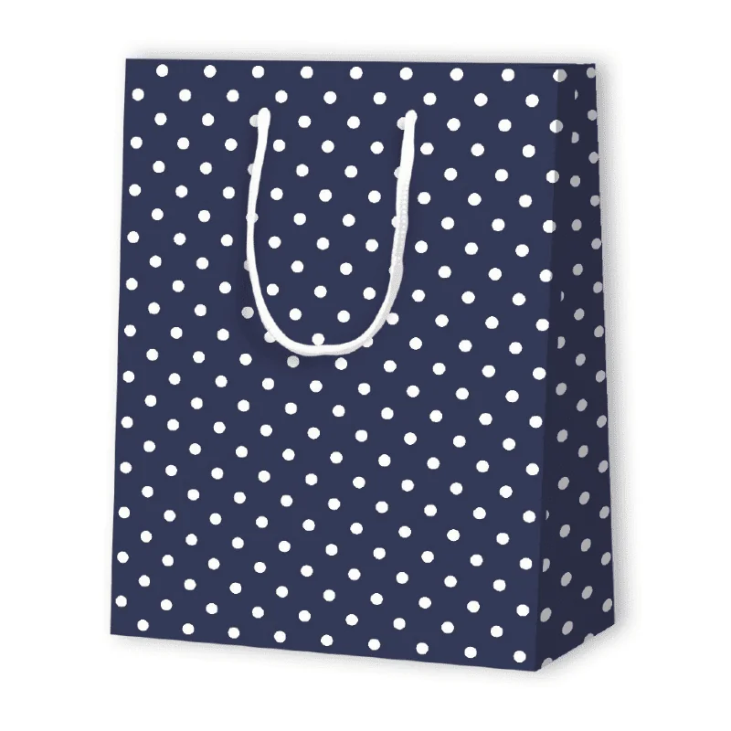 SAC PAPIER À POIS | 17,8x9,8x22,9 - Sacs à motif | Centuryprint