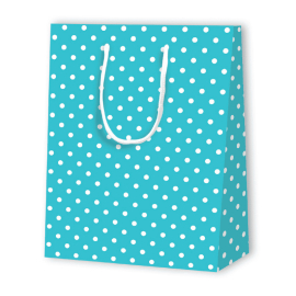 POLKA DOT PAPER BAG | 17.8x9.8x22.9 cm - Patterned Bags | Centuryprint