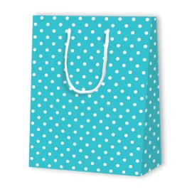 SAC PAPIER À POIS | 17,8x9,8x22,9 - Sacs à motif | Centuryprint