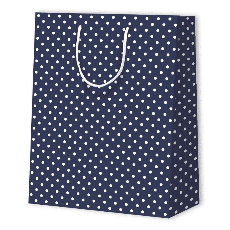 POLKA DOT PAPER BAG | 26x12,7x32,4 - Patterned Bags | Centuryprint