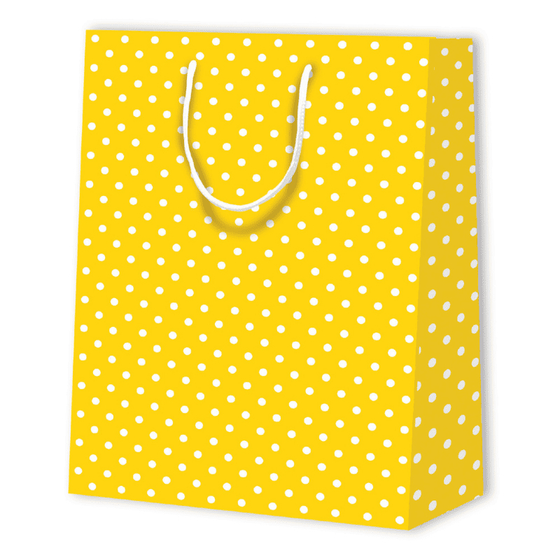 SAC PAPIER À POIS | 26x12,7x22,9 - Sacs à motif | Centuryprint