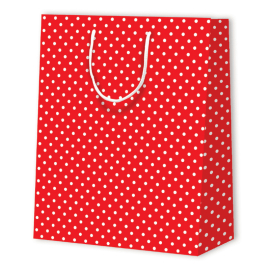 SAC PAPIER À POIS | 26x12,7x22,9 - Sacs à motif | Centuryprint
