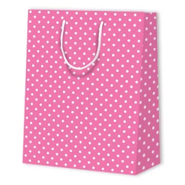 POLKA DOT PAPER BAG | 26x12,7x32,4 - Patterned Bags | Centuryprint