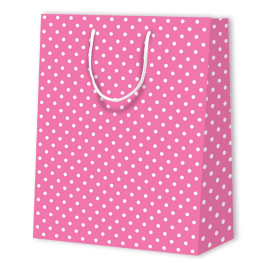 SAC PAPIER À POIS | 26x12,7x32,4 - Sacs à motif | Centuryprint