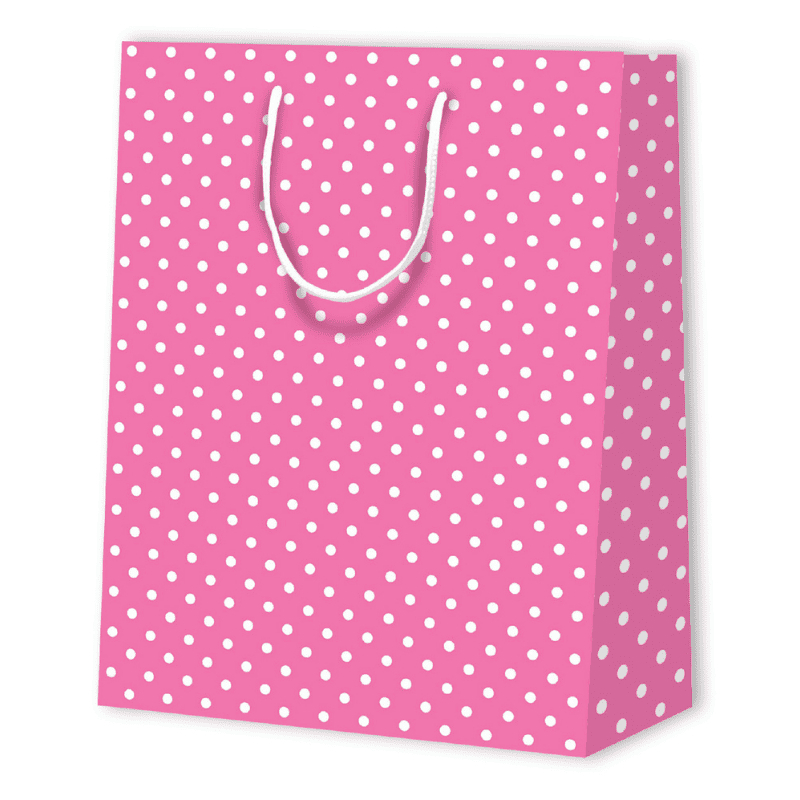 POLKA DOT PAPER BAG | 26x12,7x32,4 - Patterned Bags | Centuryprint