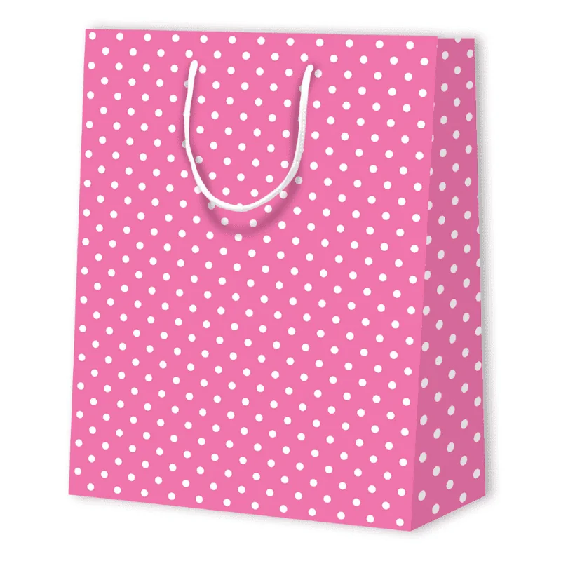 POLKA DOT PAPER BAG | 26x12,7x32,4 - Patterned Bags | Centuryprint