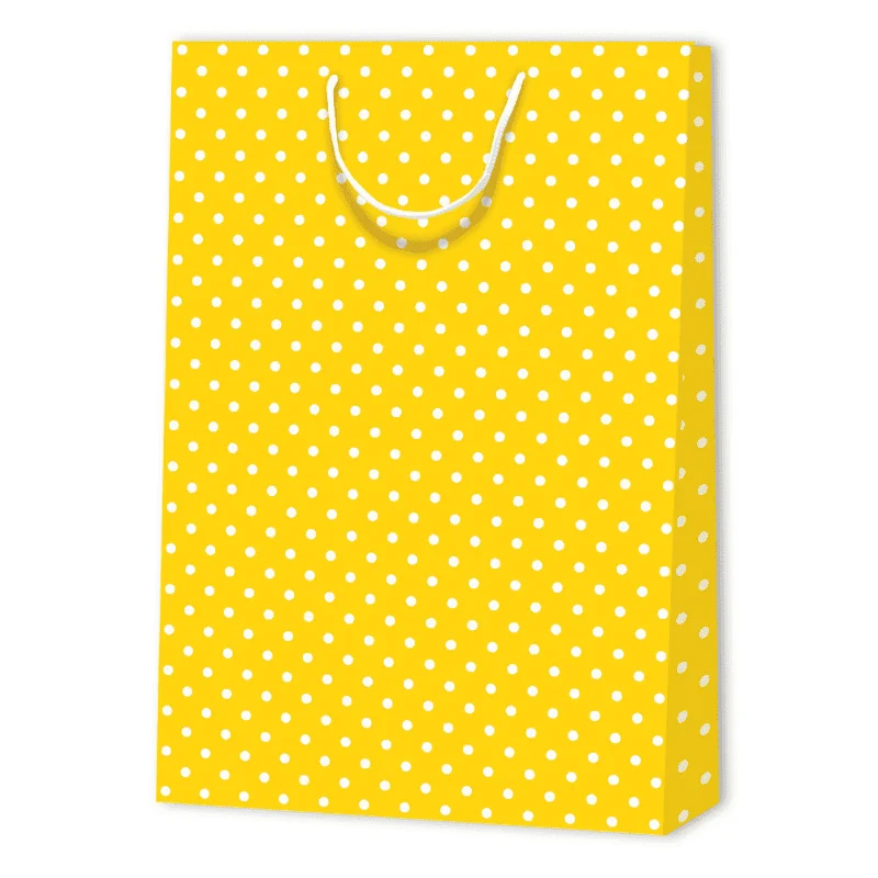 POLKA DOT PAPER BAG | 33x10,2x45,7 - Patterned Bags | Centuryprint