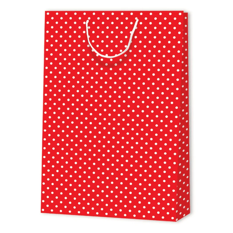SAC PAPIER À POIS | 33x10,2x45,7 - Sacs à motif | Centuryprint