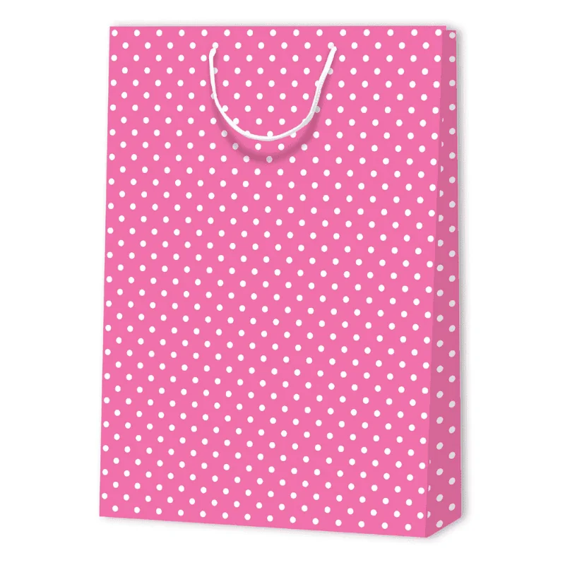SAC PAPIER À POIS | 33x10,2x45,7 - Sacs à motif | Centuryprint