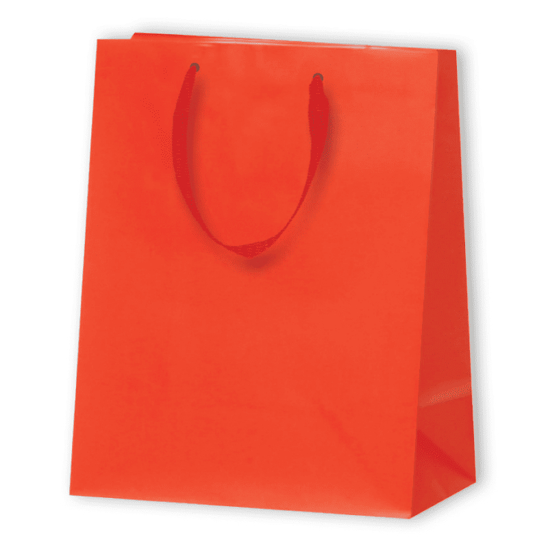 SAC PAPIER MAT LUX | 17,8x9,8x22,9 - Sac papier personnalisé Nobles...