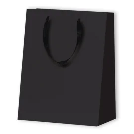SAC PAPIER MAT LUX | 17,8x9,8x22,9 - Sac papier personnalisé Nobles...