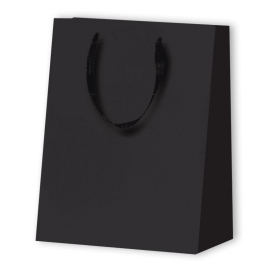 SAC PAPIER MAT LUX | 17,8x9,8x22,9 - Sac papier personnalisé Nobles...