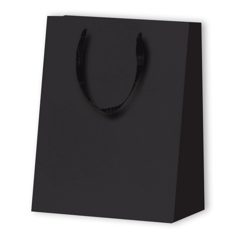 SAC PAPIER MAT LUX | 17,8x9,8x22,9 - Sac papier personnalisé Nobles...