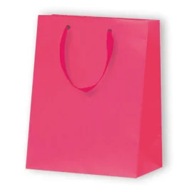 SAC PAPIER MAT LUX | 17,8x9,8x22,9 - Sac papier personnalisé Nobles...