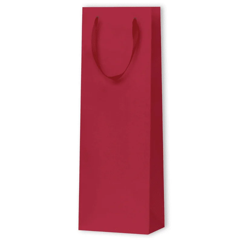 MATTE LUX PAPER BAG FOR BOTTLES | 12,3x7,8x36,2 - Noblesse | Centur...