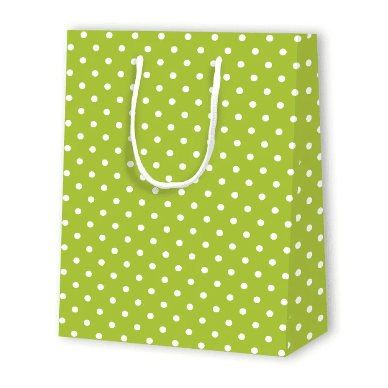 POLKA DOT PAPER BAG | 17.8x9.8x22.9 cm - Patterned Bags | Centuryprint
