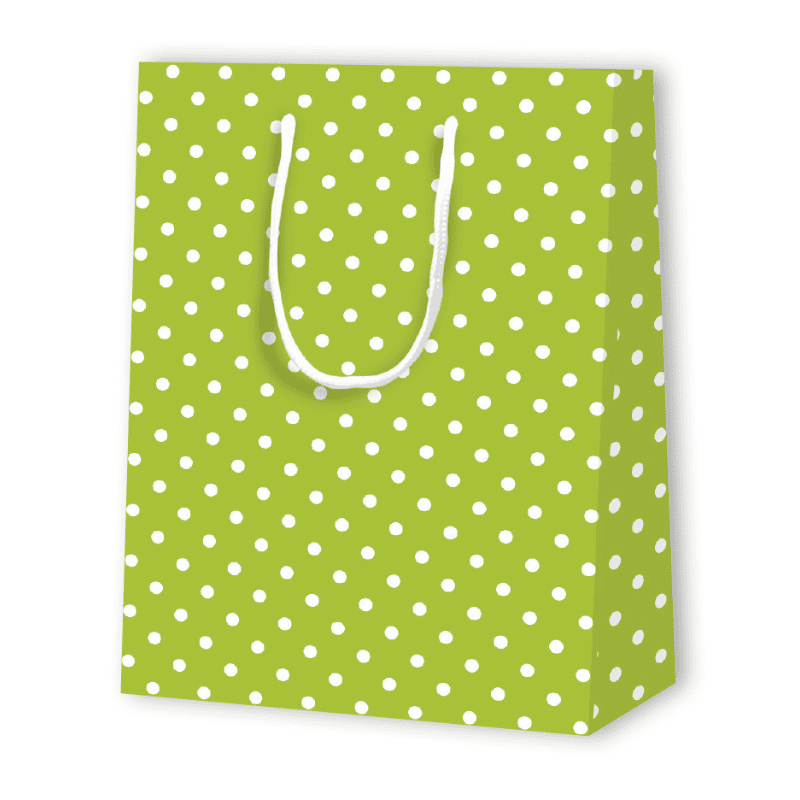 SAC PAPIER À POIS | 17,8x9,8x22,9 - Sacs à motif | Centuryprint